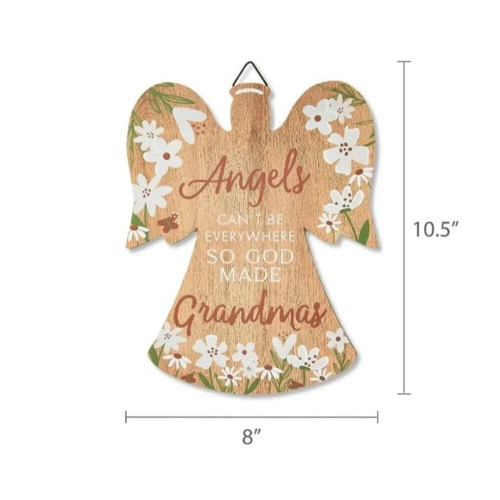 Angel Wall Hanging Angels Can't Be Everywhere So He Created Grandmothers